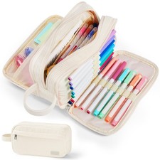 High Capacity Pencil Case, Soft Corduroy Pencil Pouch