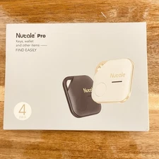 4 Pack Nutale Pro Key Finder Tag, Bluetooth Tracker Item Locator, iOS & Android