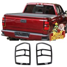 Black Tail Light Bezel Cover Trims For Chevy Silverado 1500 2014-18 Accessories