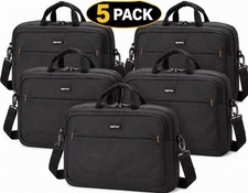  5 Pack 17.3in Laptop Bag with Shoulder Strap and Handle Large Capacity