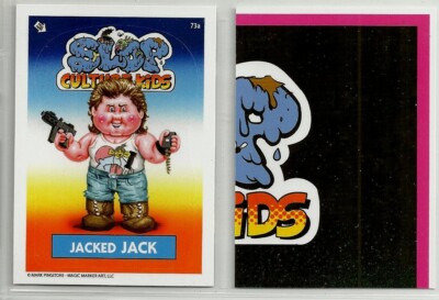 Slop Culture Kids: Series 2 (Magic Marker) GPK ''Parody Sticker'' #73a JACKED JACK