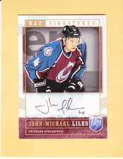 JOHN-MICHAEL LILES 2006-07 BE A PLAYER AUTOGRAPH AUTO #JL COLORADO AVALANCHE  A2