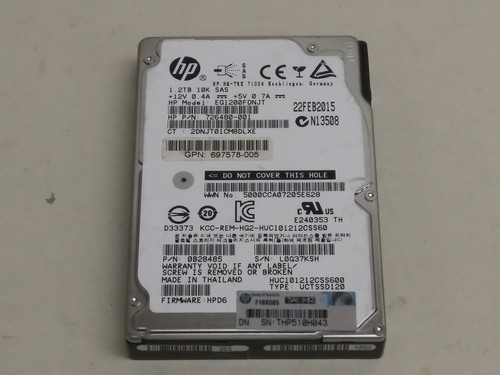 HDD SAS HGST HUC1012CSS600 1.2TB 2.5″ | Grado A Salute 90-100% | NETAPP