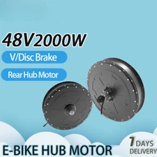 48V 2000W Brushless Gearless Rear Hub Motor for Mountain Electric Bicycle