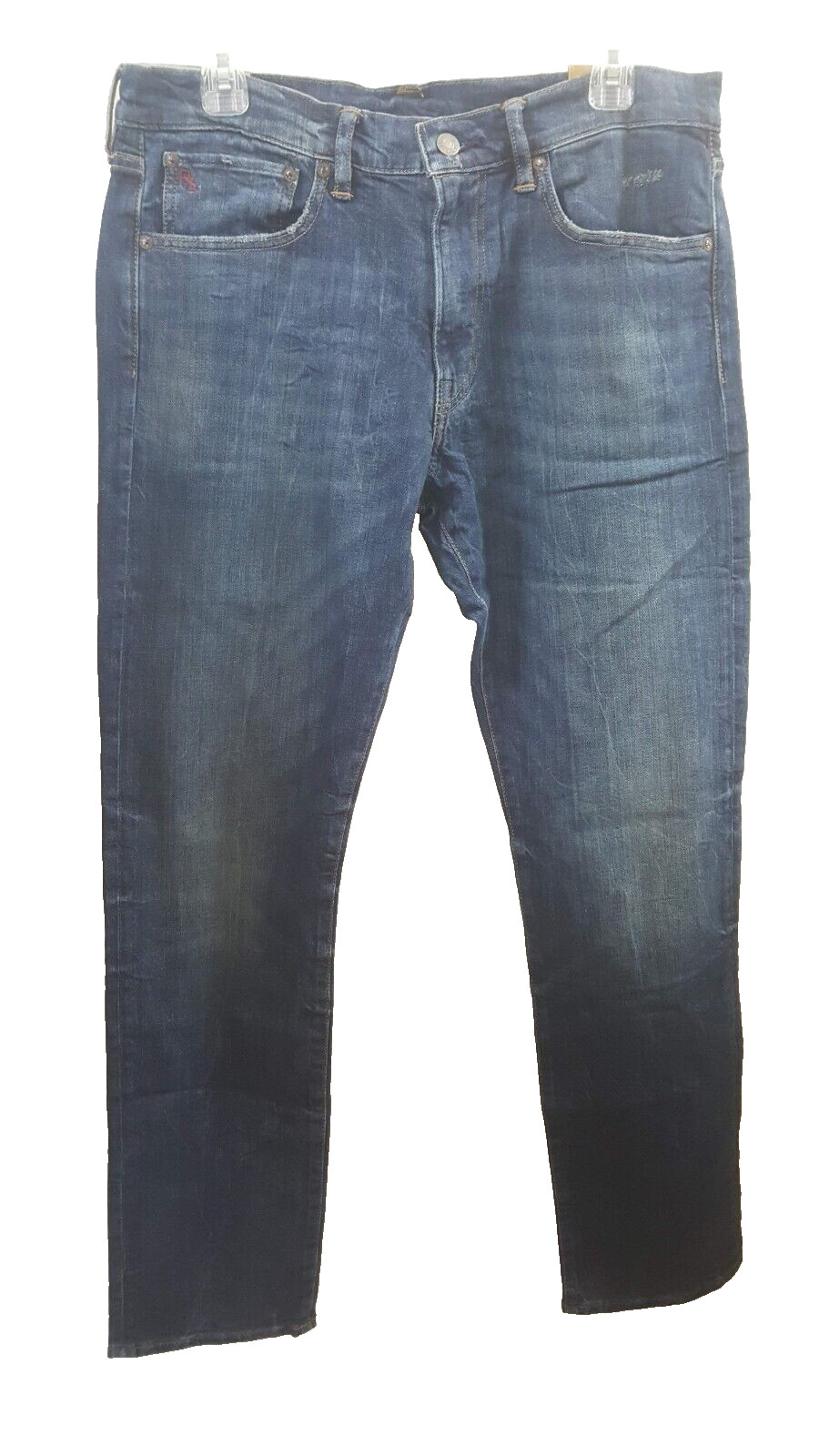 Мужские джинсы Polo Ralph Lauren The Varick Slim прямого кроя, средняя стирка, 32 X 32