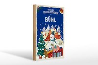 Holzschild WeihnachtsgrüßE BÜHl Geschenk Fest Deko Schild 20X30 Cm