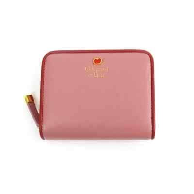 Gaspard and Lisa Bi-fold Wallet Round Zip R Billfold ''POMMES'' Pink 2025SS JP LTD