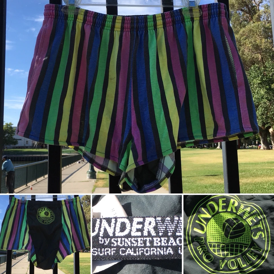 Pantalones Cortos De Colección Underwets Pro Volley Por Sunset Beach California Pantalones Cortos L Foto 3 de 4