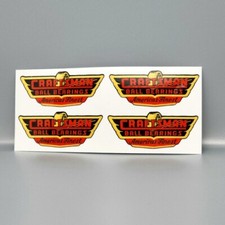 CRAFTSMAN BALL BEARINGS Vintage Style DECALS, 2.5 Inch Vinyl STICKERS x 4