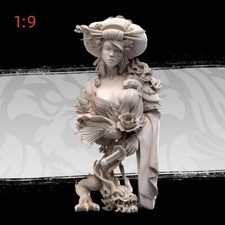 Modellino busto figure resina 1/9 doccia donna non assemblato non verniciato