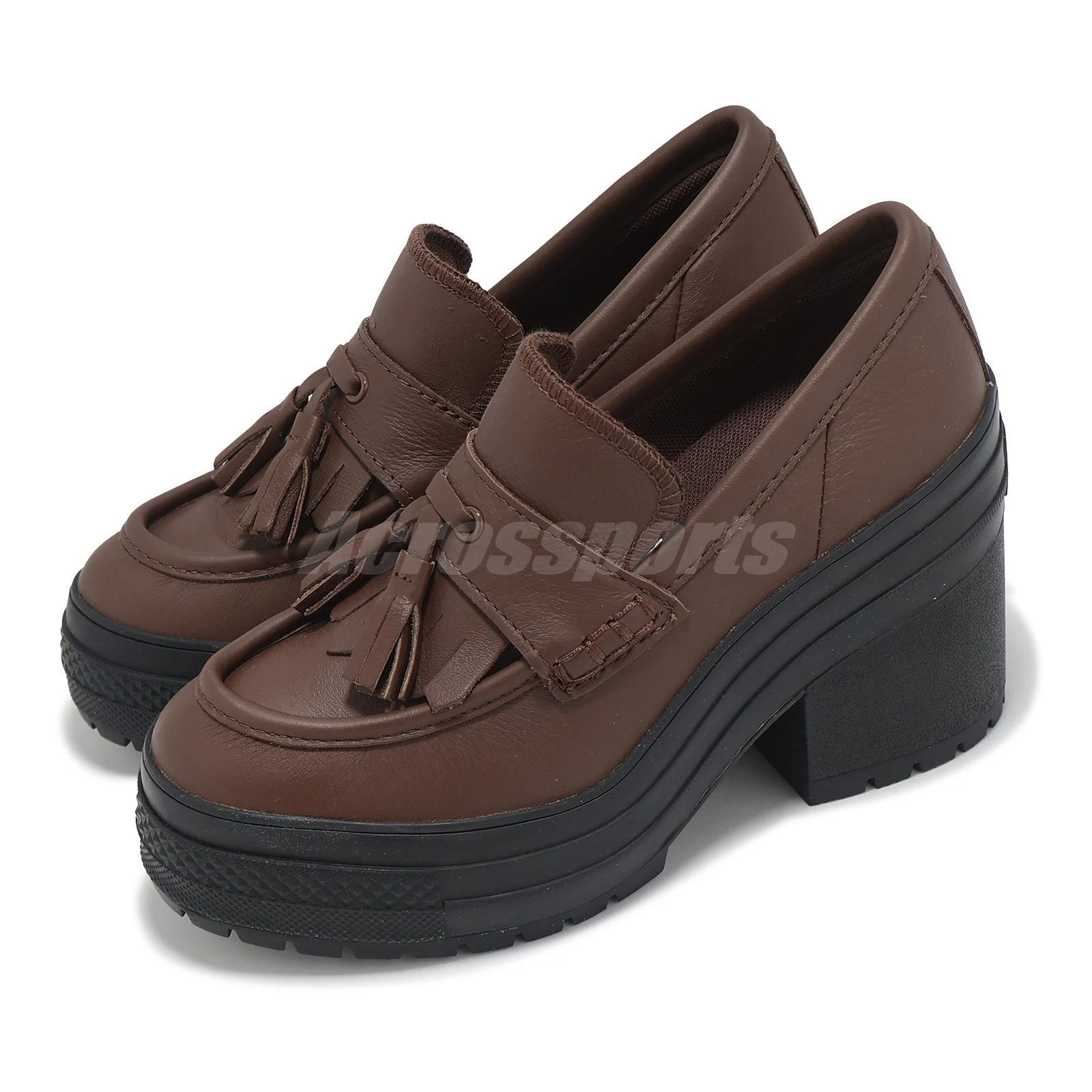Converse Chuck 70 De Luxe Heel Loafer Brown Black Men Unisex Platform A14715C