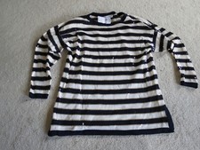 St John Separates Navy And White Paillettes Sparkle Confetti Shirt Top Large