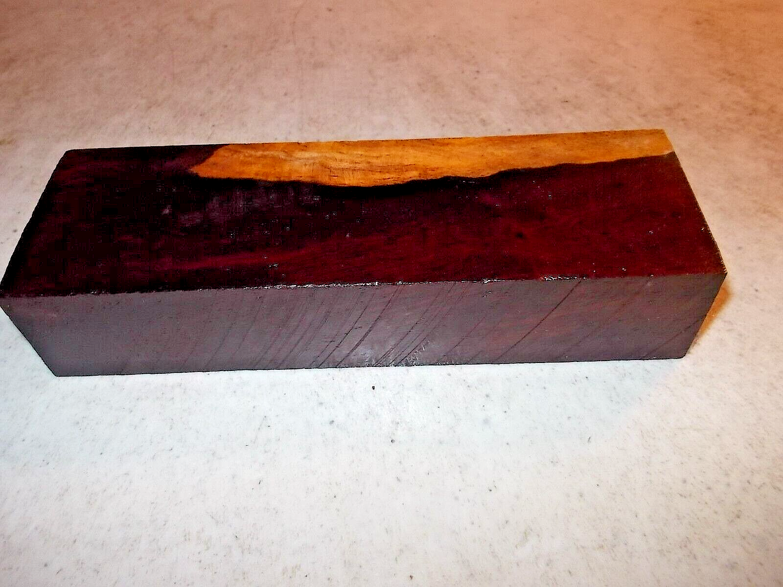 WOODEN HONDURAN ROSEWOOD BURL BLOCK GUN GRIPS KNIFE SCALES BOX TOPS -A32