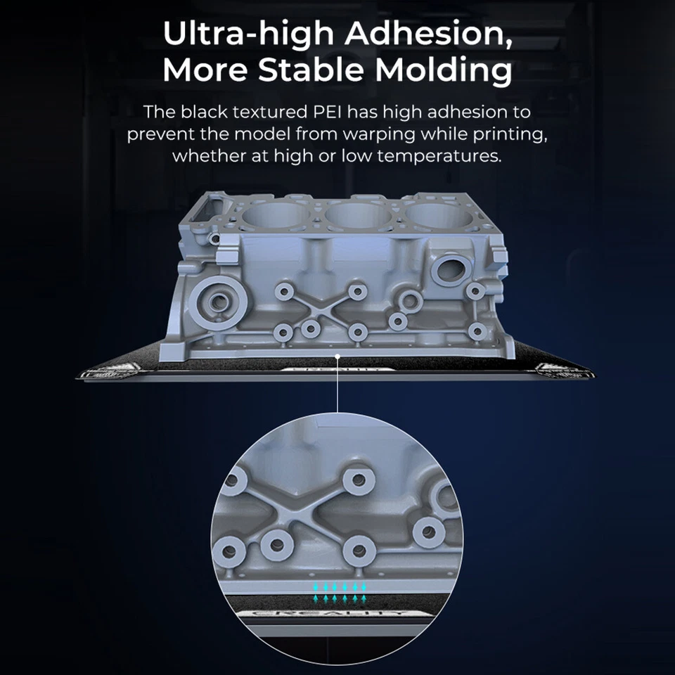 Набор сборочных пластин Creality K1 Max PEI 315*310 мм с отличным легким удалением W0A9 - Изображение 2 из 4