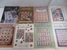 Lot of 8 Quilting Books With Patterns, Patchwork, Quilts, Ideas Mixed Lot BB