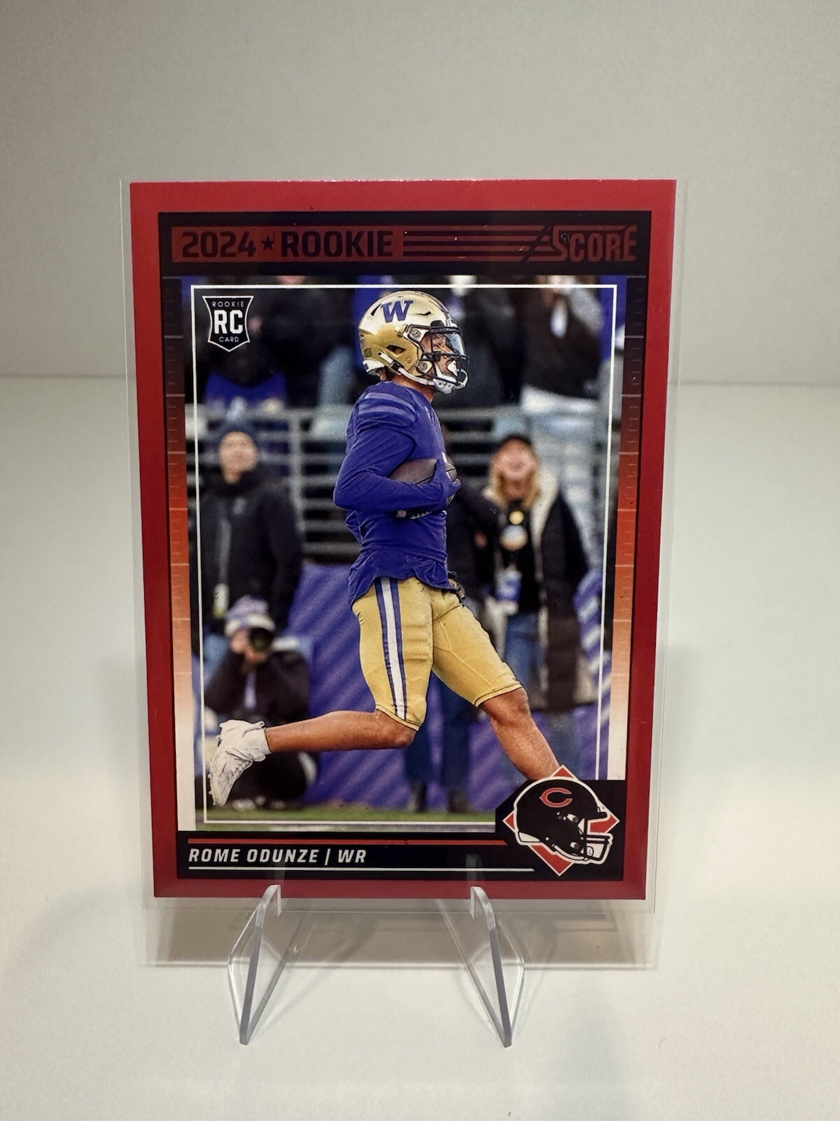 2024 Score - Rookies Red #309 Rome Odunze (RC) Chicago Bears