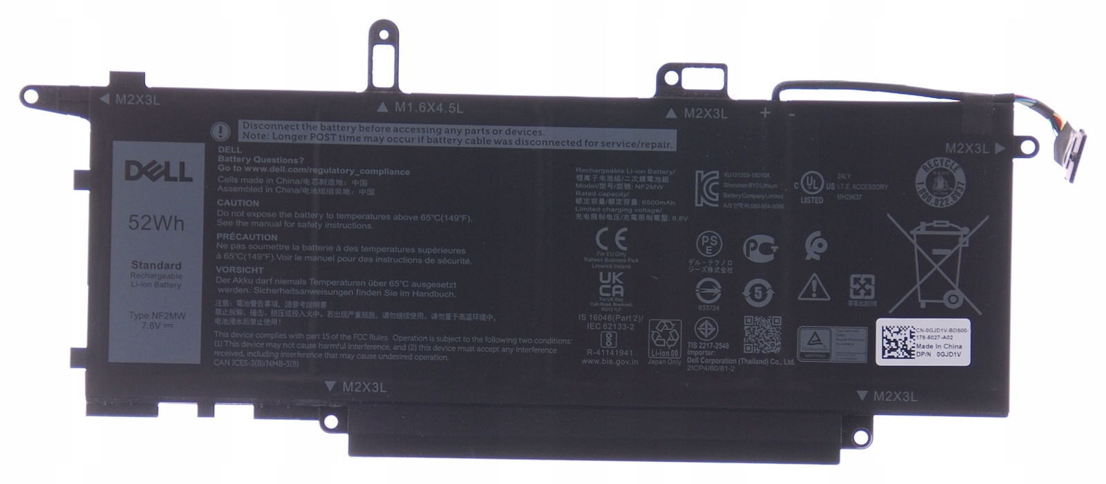 Batería DELL Latitude 7400 NF2MW A