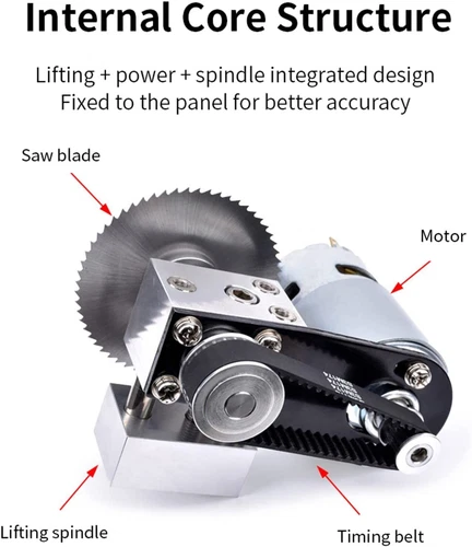 Mini Hobby Table Saw Handmade Woodworking Bench Saw DIY Model Craft Cutting Tool - Picture 14 of 16