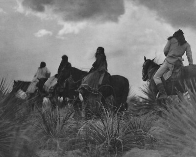 Scouting PArty Native American Indian 8 x 10 Photo Vintage