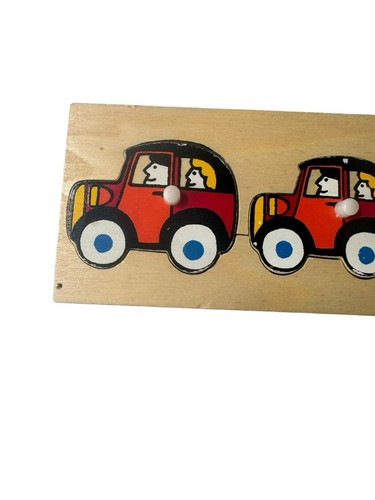 Simplex Vintage Wood Peg Puzzle House and Willis Toys Puzzle Cars Toy READ - Picture 6 of 16