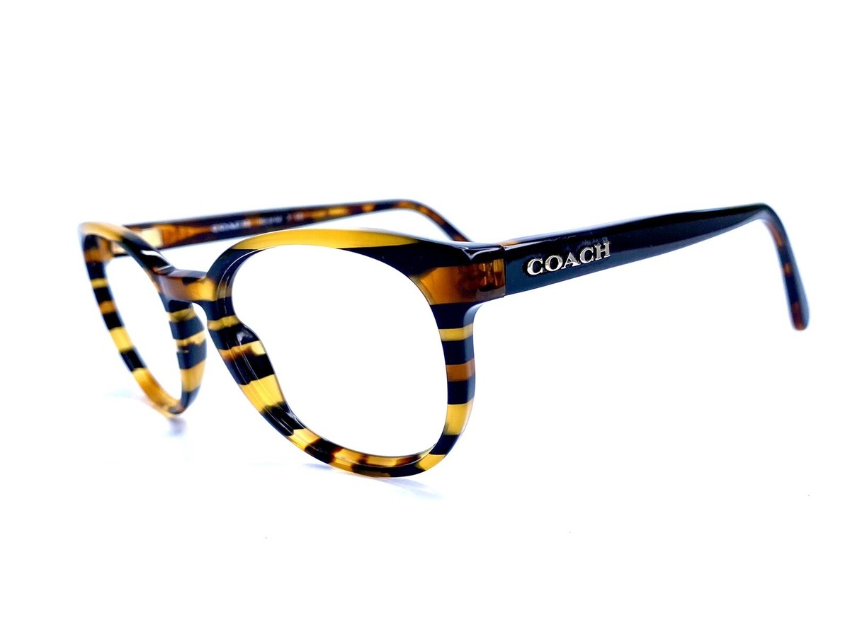 Final Price! Coach HC6102 5441 Honey Stripe Eyeglasses 51mm Coach HC6142 Eyeglasses | LensCrafters main image 4