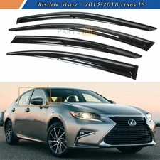 For 2013-2018 Lexus ES350 ES300h JDM 3D Wavy Mugen Style Window Visor Rain Guard