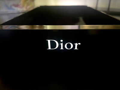NEW Authentic CHRISTIAN DIOR Black Lacquer Pull Out Display TRAY 9''x 6'' x 9'' NIB