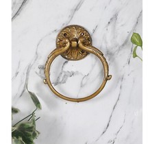 Twin Peacock Design Brass Towel Hanger, Brass Towel Holder