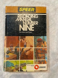 Speer Reloading Manual #9 for Rifle and Pistol | eBay