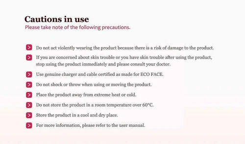 ECO FACE Near-infrared LED Photon Mask for Home Therapy 120 LED lights / Gold - Bild 9 von 9