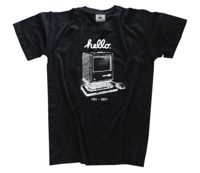 40 Jahre Apfel Computer Innovation Technik Handy Laptop Tablet Hightech T-Shirt