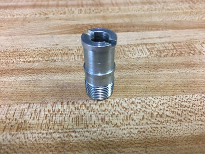 Straight Heater Fitting 5/8 inch hose to 3/8 inch Male Pipe Thread 1-5/8 long