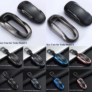 Details About Metal Car Key Fob Case Cover Holder With Belt For Tesla Model S Model X