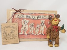 Boyds Resin Figurine  The Shoe Box Bears  Ruddy Reinbeary 03248