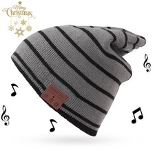 Bluetooth Beanie Hat Wireless Music Cap with Headset Headphone Speaker