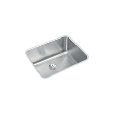 Elkay ELUH1814PD Lustertone Classic Single Bowl Undermount Stainless Steel Sink
