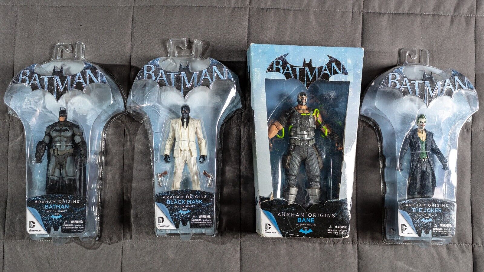  Arkham Origins Series 1 Batman, Joker, Black Mask, and Bane Action Figures