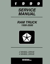 1999 Dodge 1500-3500 Ram Truck Shop Service Repair Manual