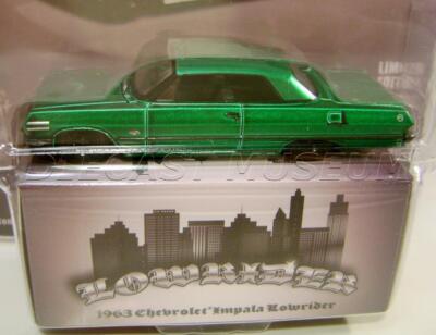 1963 '63 CHEVY IMPALA WHITE CHASE CAR LOWRIDER EDITION GREENLIGHT
