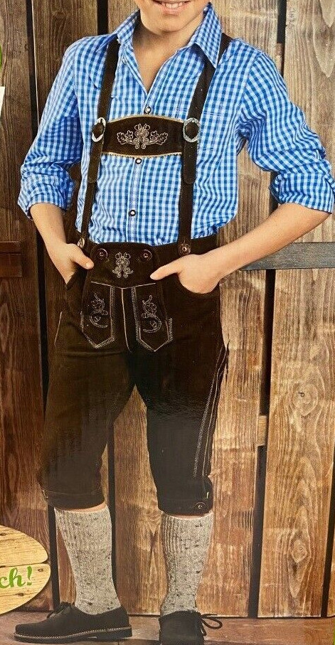 MOMBEBE COSLAND Oktoberfest Kostüm - Lederhosen Outfit Für Jungen