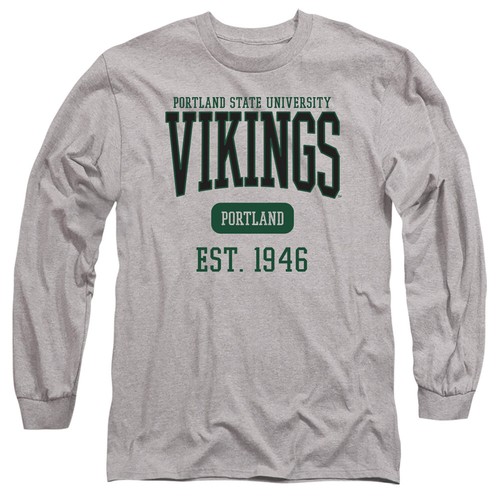 PSU Adult Long Sleeve T-Shirt Vikings Est. Date, Athletic Heather, S-3XL