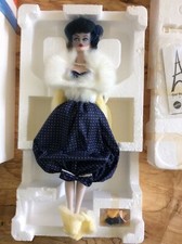 1991 BARBIE PORCELAIN TREASURES COL - GAY PARISIENNE 1959 - 9973 - ORIGINAL BOX