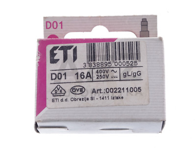 ETI D01 16A 002211005 FUSE ! 10PCS ! NEW !