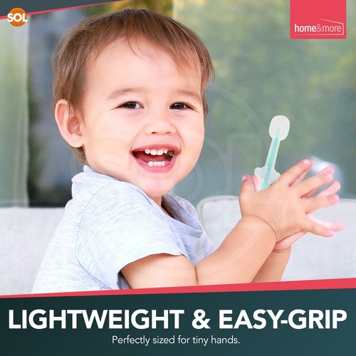 2PK Baby Toothbrush Silicone Toddler Teething Soft Teeth Brush Chewable Teether - Picture 7 of 8