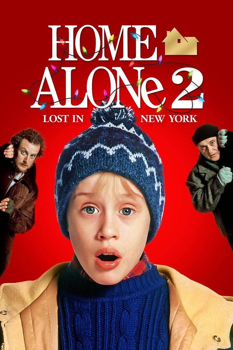 1992 Home Alone 2 Movie Poster 11X17 Kevin Macaulay Culkin Wet Bandits  🗽🎄🍿