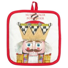 Mackenzie Nutcracker Potholder Childs Pot Holder 9 x 9" Cotton  New