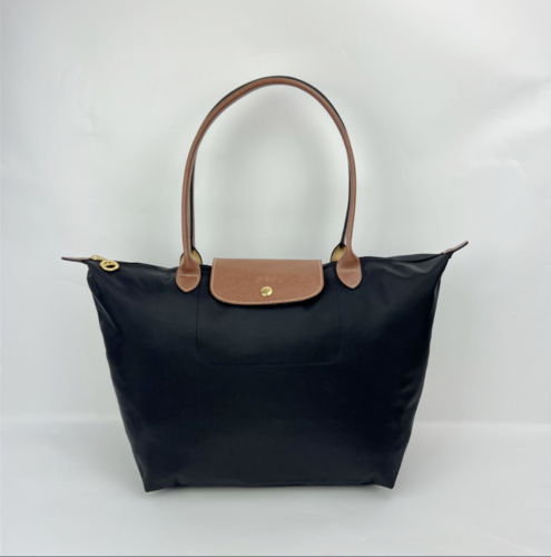Longchamp Black Handbag /large L - Afbeelding 1 van 10