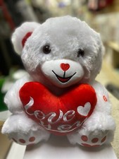 Wpond 13'' Teddy Bear with Red Heart, Valentines Day Gifts Plush Bear New box