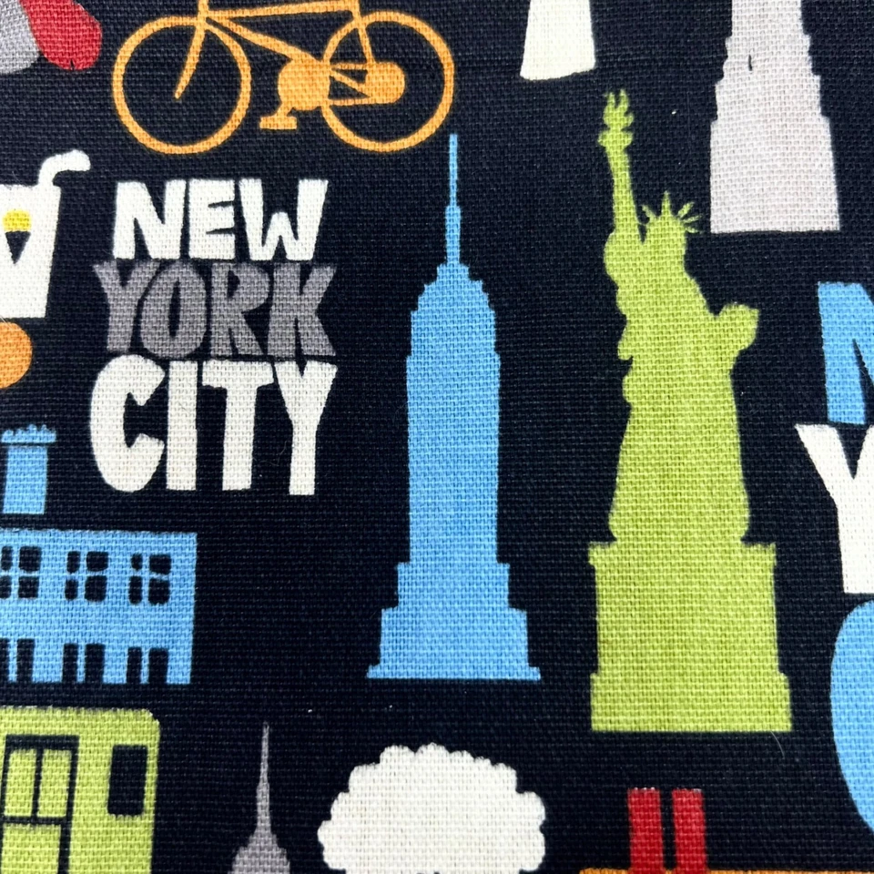 Cortinas de tela de la ciudad de Nueva York para litera café o tela patio estampado Kaufmann Foto 4 de 4