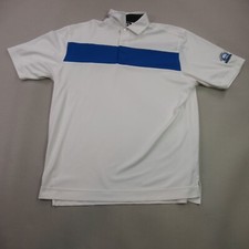Footjoy Shirt Mens Large Short Sleeve Golf Polo Lightweight Outdoors White